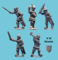 Dismounted French Knights - Hand Weapons